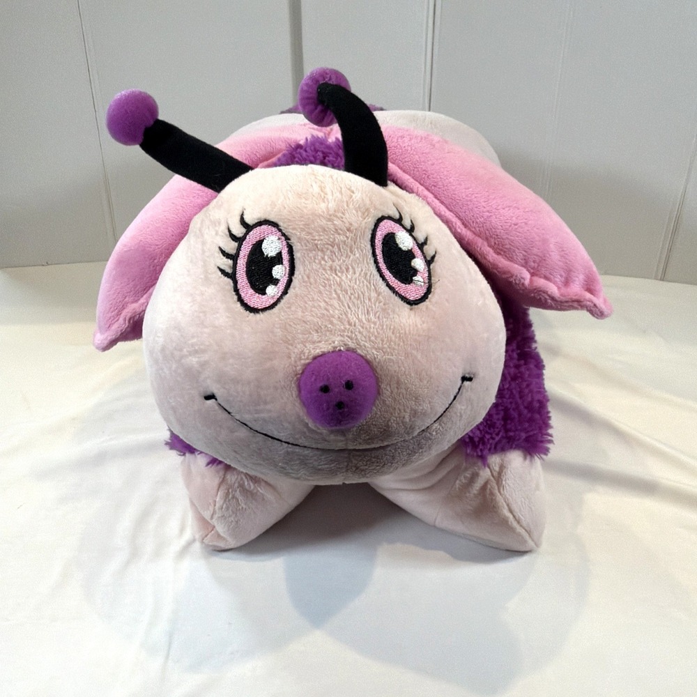 My Pillow Pets Butterfly Plush 18" Pink Purple 2010 Large Stuffed Animal‎